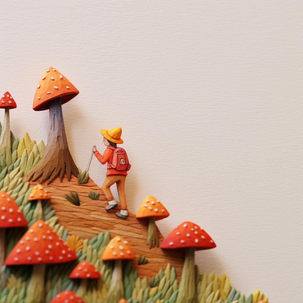 Close-up of a unique, detailed miniature painting
